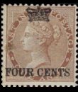 Stamps of India Overprinted 4c