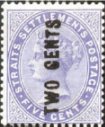 Queen Victoria 10 Cents Surcharged