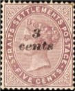 Queen Victoria 10 Cents Surcharged